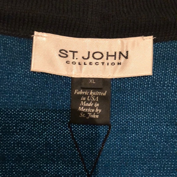 St John Collection cardigan with black accent - Picture 2 of 5